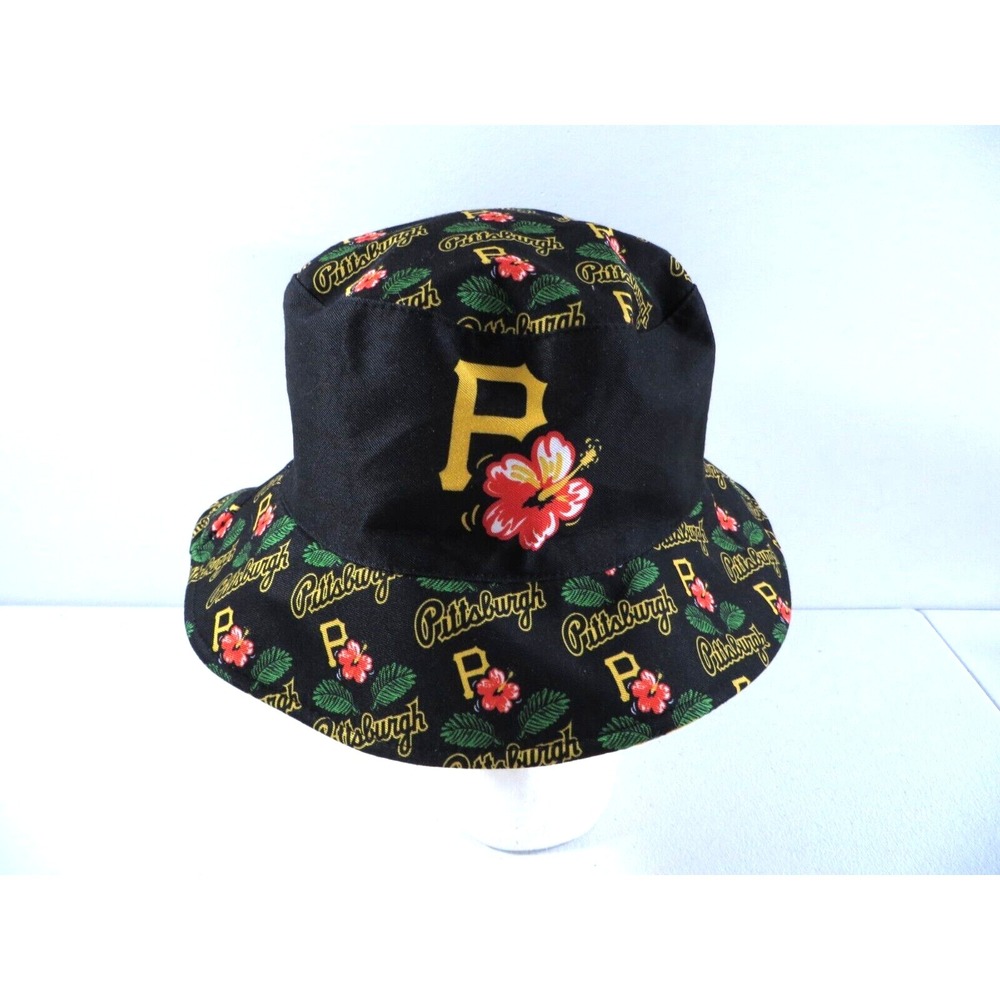 Pittsburgh Pirates Hawaiian Reversible Bucket Hat SGA COEN‎ PNC Park NWT